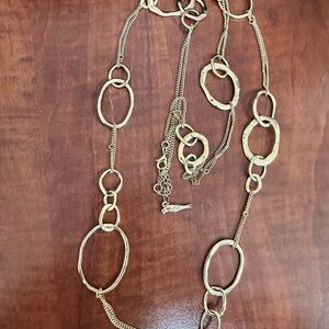 Isabel Goldtone Link Necklace